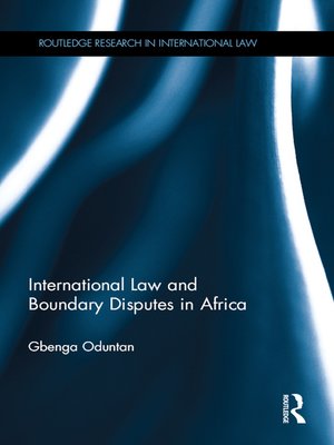 cover image of International Law and Boundary Disputes in Africa